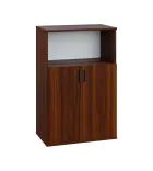 LN 3 - 7DN kancelářská skříň, 2-dveřová/nika, 1107x720x400, ořech královský